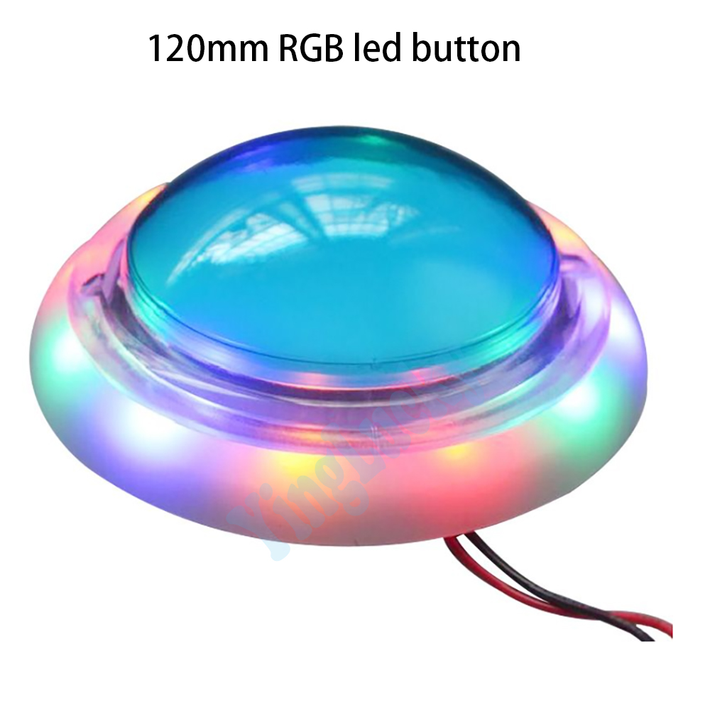 Skee Ball Arcade - Bouton d'arcade LED RGB 120 mm,