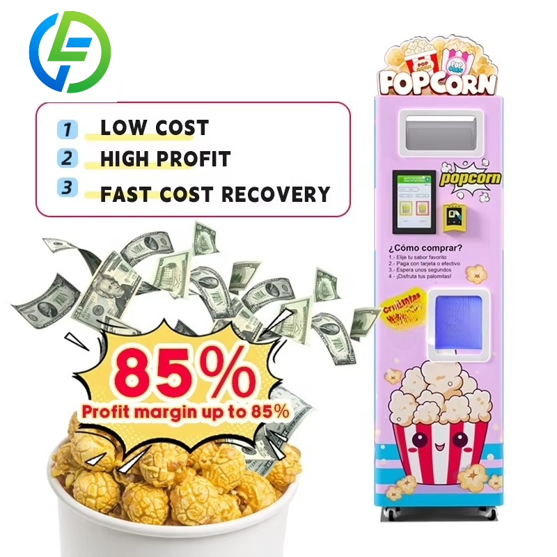 Popcorn Vending Machine - Machine à Popcorn Intelligente Personnalisée pour